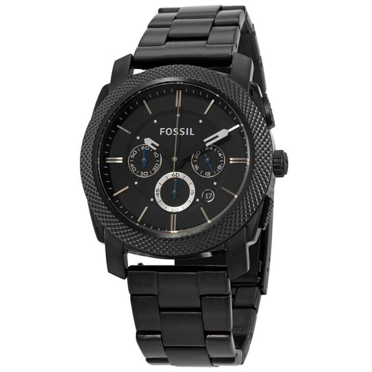 Fossil Machine Men's Black Bracelet Quartz Watch - FS4552IE