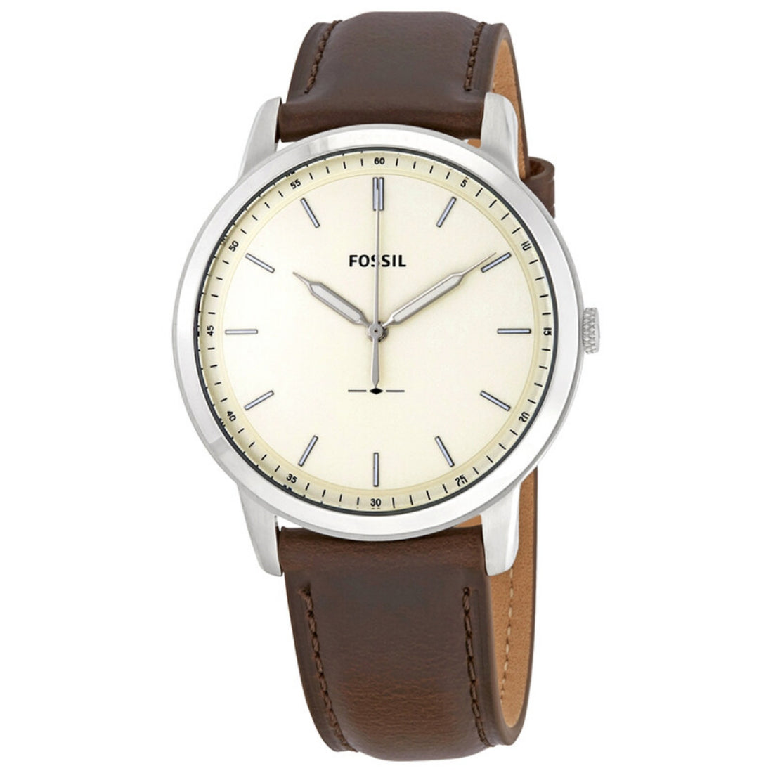 Fossil The Minimalist Men's Brown Strap Quartz Watch - FS5439