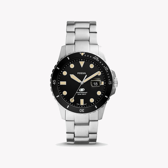 Fossil Blue Dive Men's Silver Bracelet Quartz Watch - FS5952