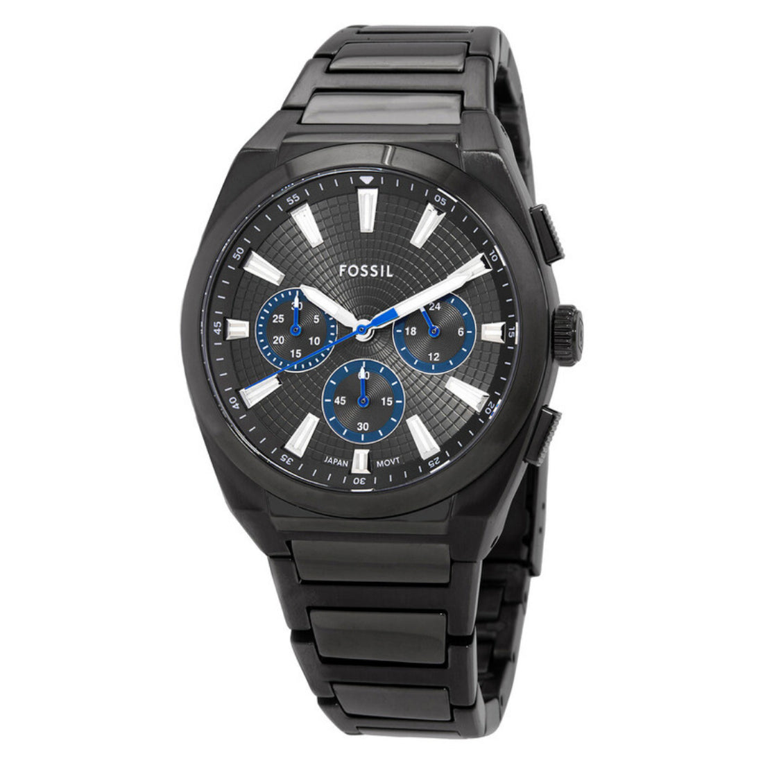 Fossil Everett Chronograph Men's Gunmetal Gray Bracelet Quartz Watch - FS6107