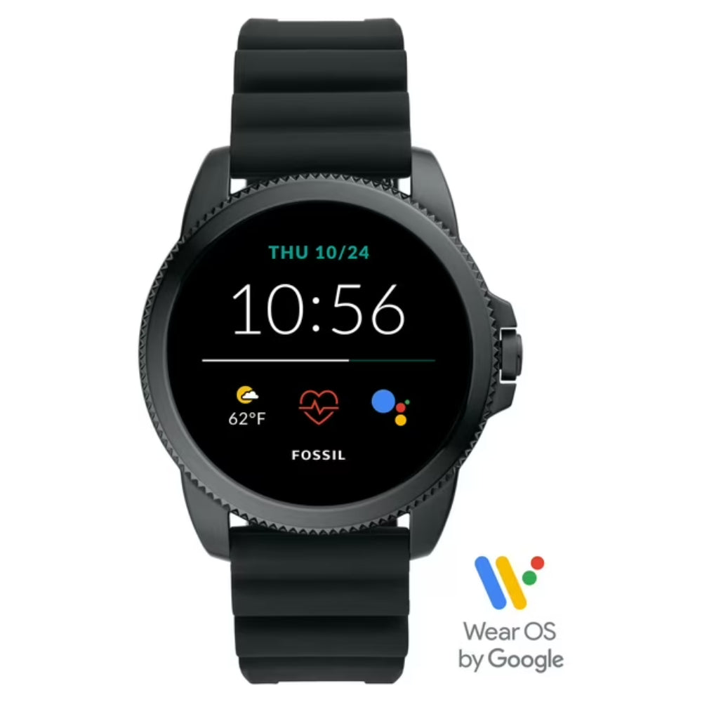Fossil Men's FTW4047 Black Silicone Watch