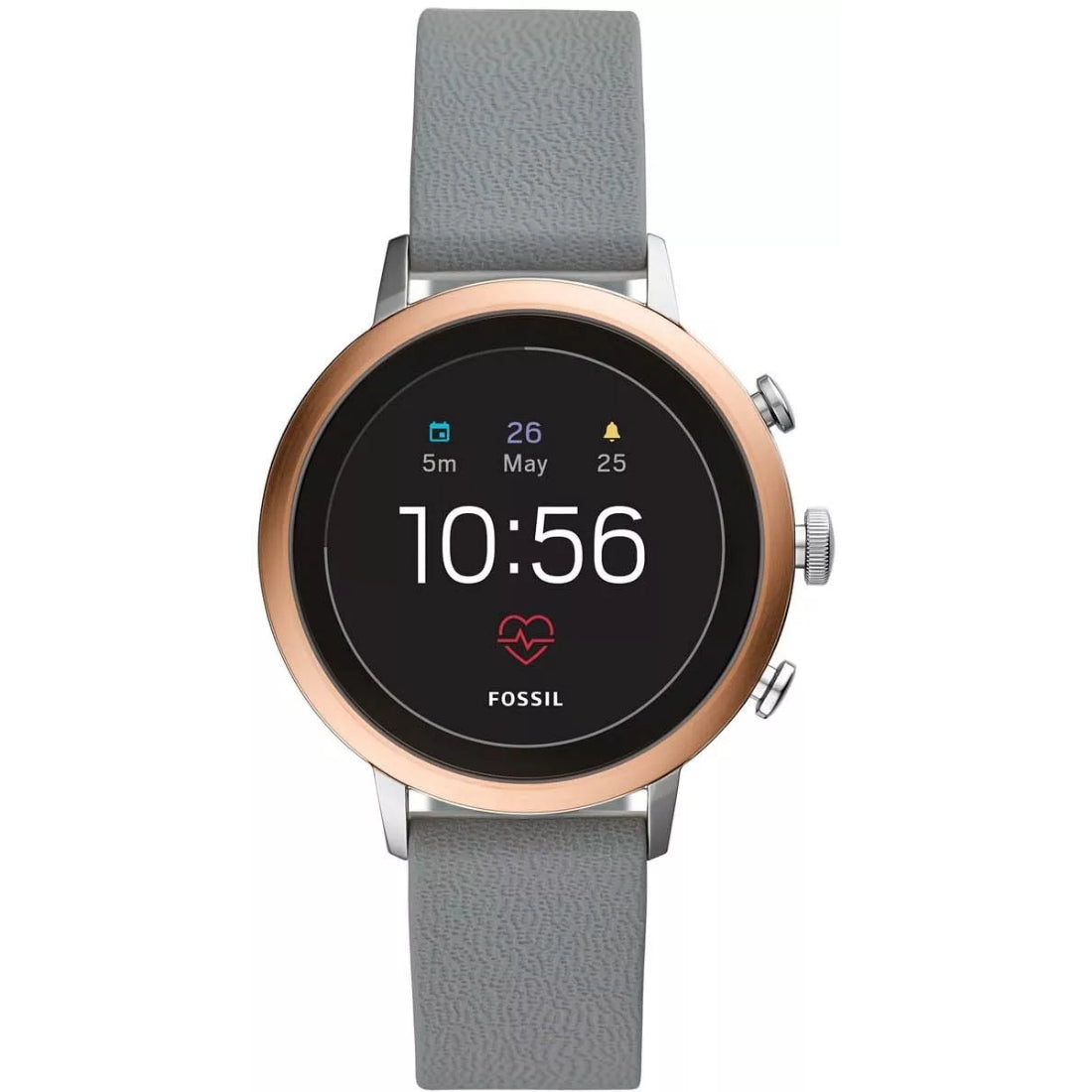 Fossil Gen 4 Venture HR Women's Gray Strap Quartz Watch - FTW6016