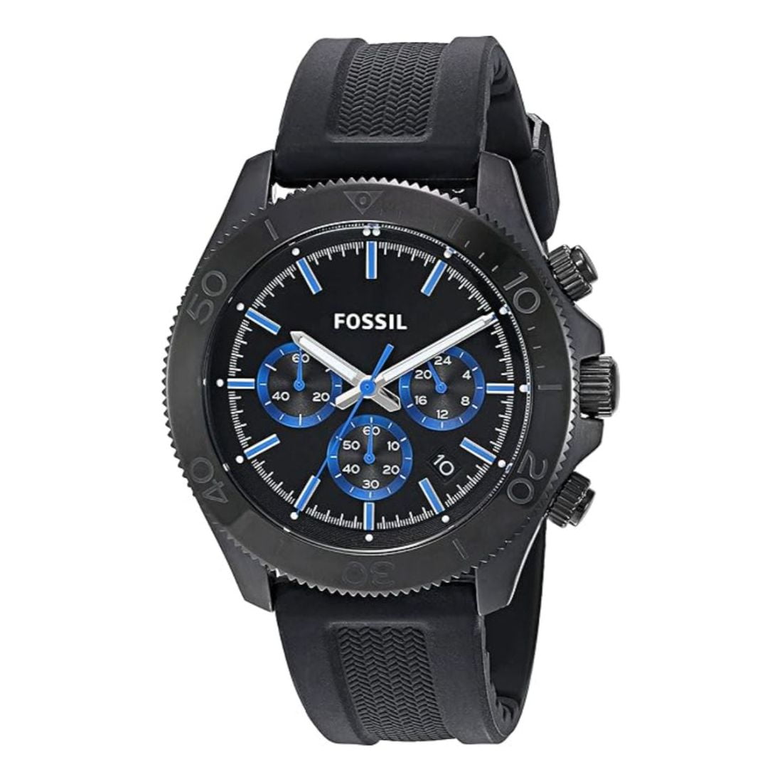 Fossil Chronograph Men's Black Strap Quartz Watch - CH2875