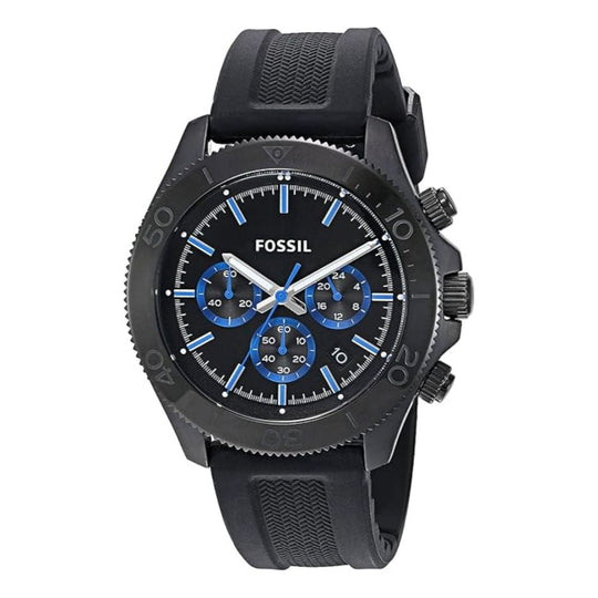 Fossil Chronograph Men's Black Strap Quartz Watch - CH2875