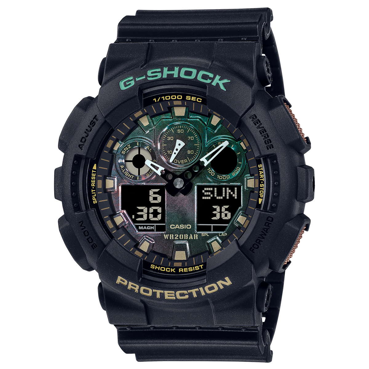 Casio Casio G-Shock GA-100RC-1A Men's Black Strap Quartz Watch - GA100RC-1A