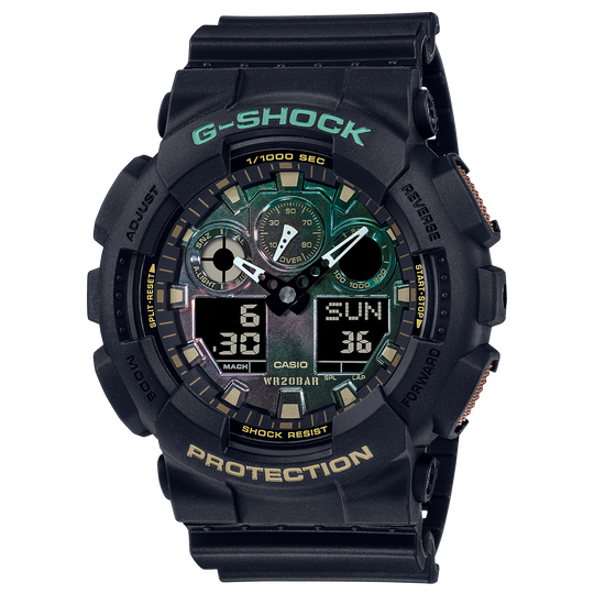 Casio Casio G-Shock GA-100RC-1A Men's Black Strap Quartz Watch - GA100RC-1A