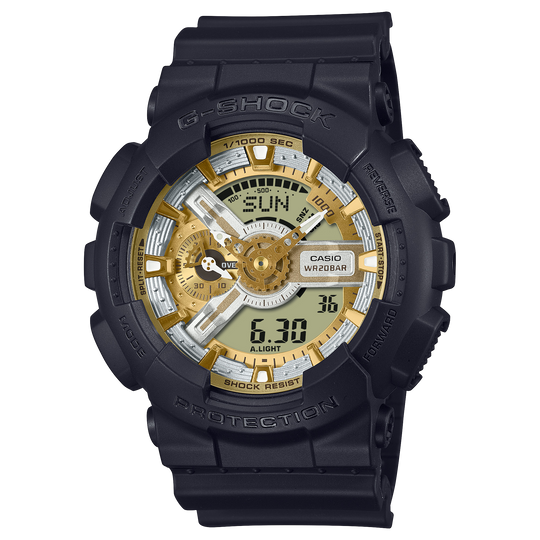 Casio CASIO G-SHOCK GA-110 Series Men's Black Strap Quartz Watch - GA110CD-1A9