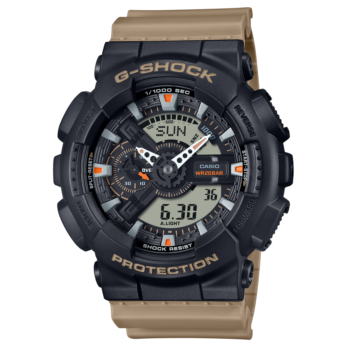 Casio G-SHOCK 110 Series / GA-110 Series Men's Beige Strap Quartz Watch - GA110TU-1A5