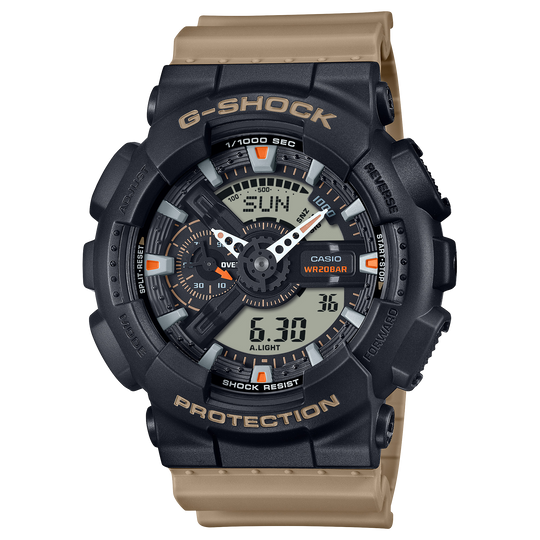 Casio G-SHOCK 110 Series / GA-110 Series Men's Beige Strap Quartz Watch - GA110TU-1A5