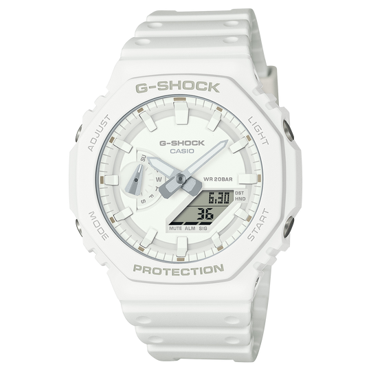 Casio G-SHOCK 2100 Series / GA-2100 Series Unisex White Strap Quartz Watch - GA2100-7A7