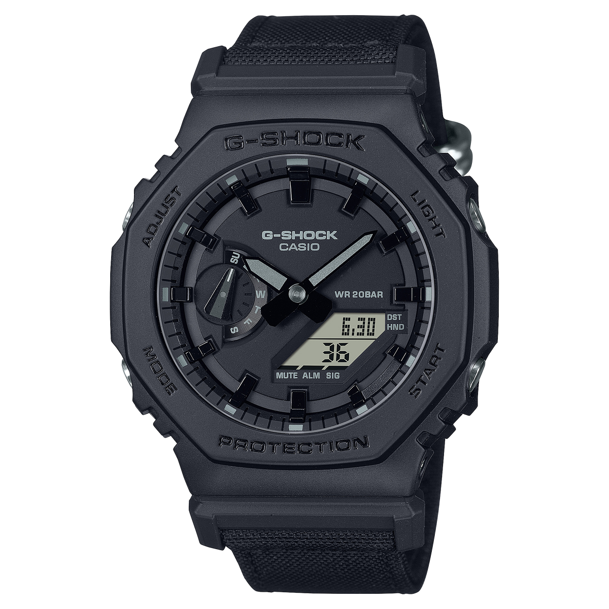 Casio G-SHOCK 2100 Series Unisex Black Strap Quartz Watch - GA2100BCE-1A