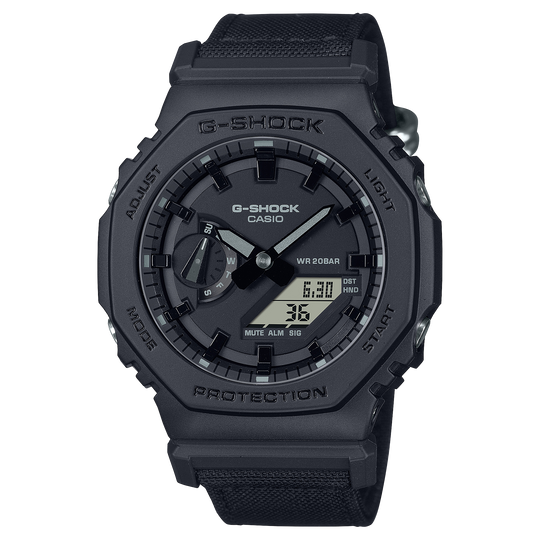 Casio G-SHOCK 2100 Series Unisex Black Strap Quartz Watch - GA2100BCE-1A