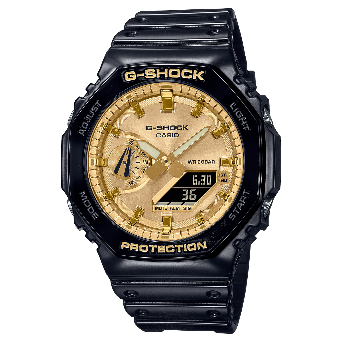 Casio G-SHOCK 2100 Series Unisex Black Strap Quartz Watch - GA2100GB-1A