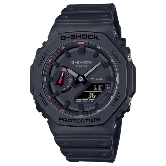 Casio G-SHOCK 2100 Series (GA-2100 Series) Unisex Black Strap Quartz Watch - GA2100P-1A