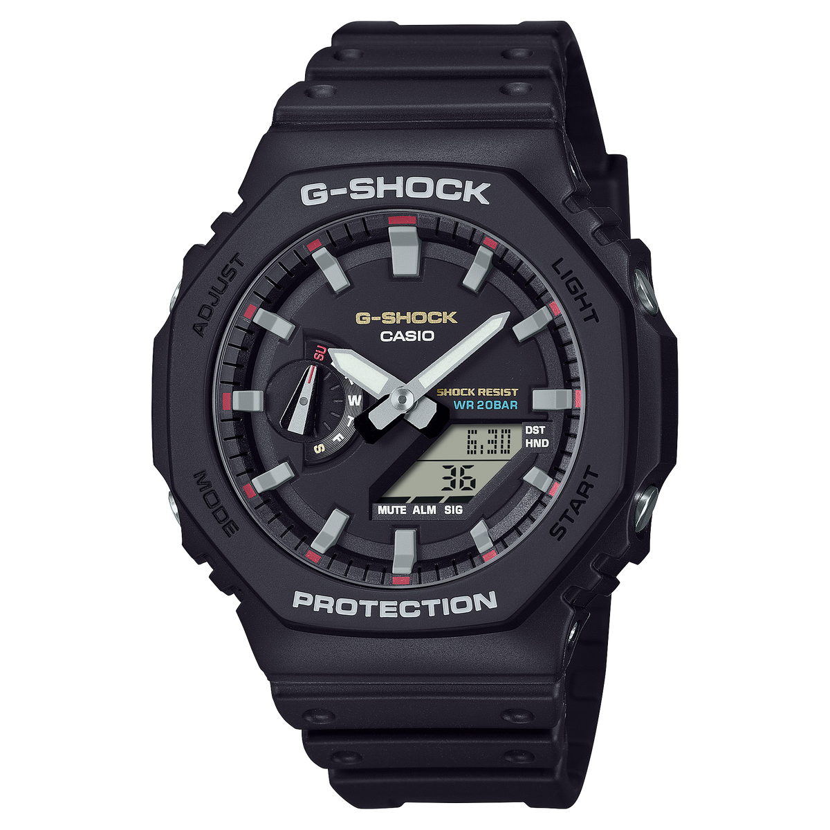 Casio G-SHOCK 2100 Series (GA-2100 Series) Unisex Black Strap Quartz Watch - GA2100RL-1A