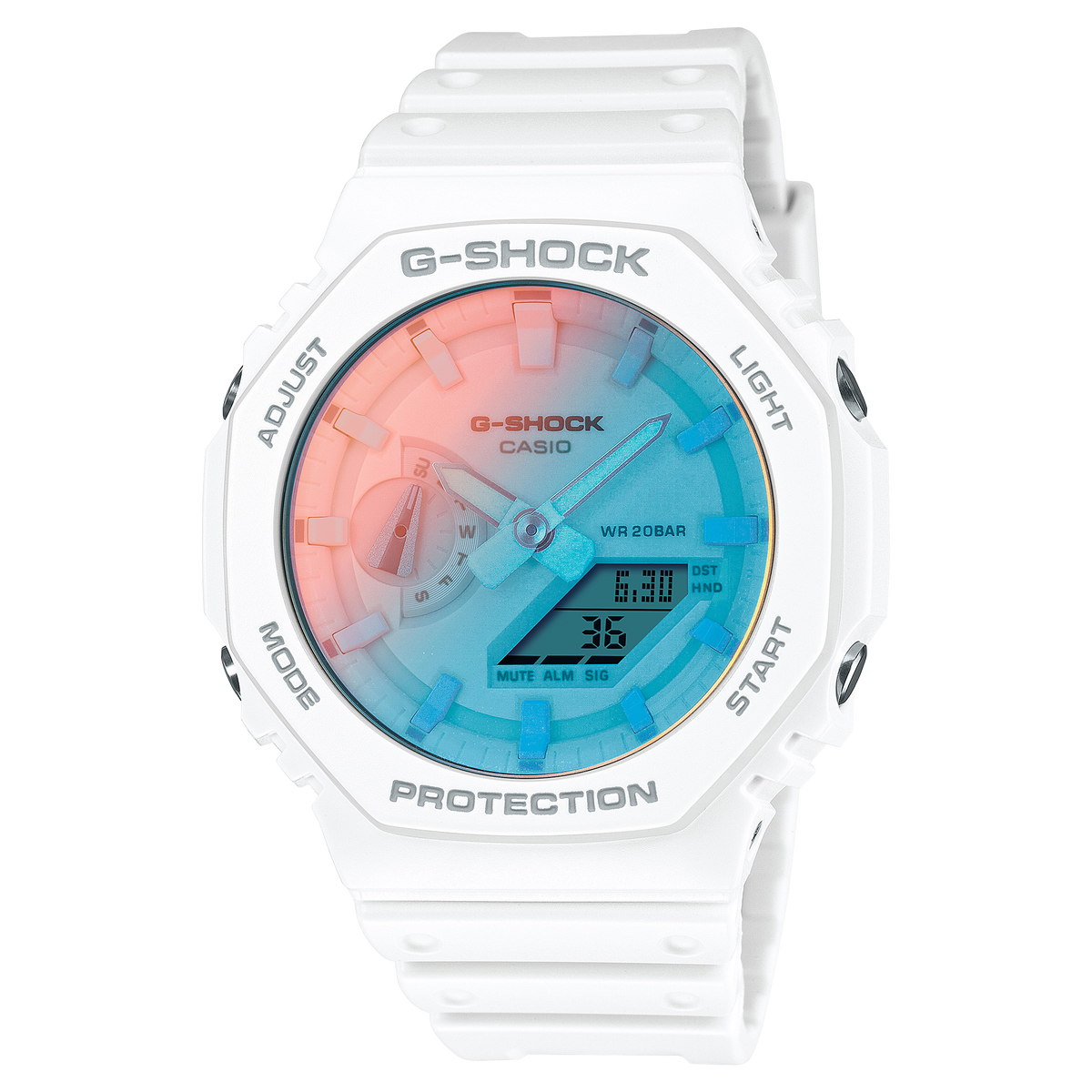 Casio G-SHOCK 2100 Series (GA-2100 Series) Men's White Strap Quartz Watch - GA2100TL-7A