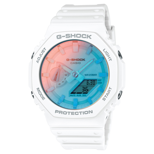 Casio G-SHOCK 2100 Series (GA-2100 Series) Men's White Strap Quartz Watch - GA2100TL-7A