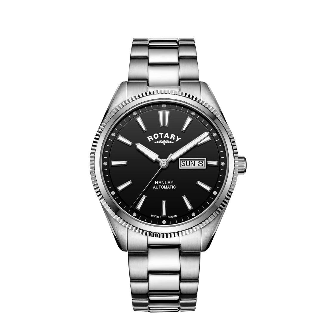 ROTARY Henley Men's Black Dial Automatic Watch GB05380/04