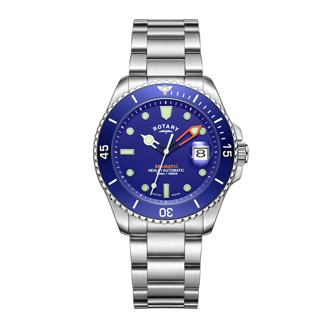 ROTARY Seamatic Men's Blue Dial Automatic Watch GB05436/05
