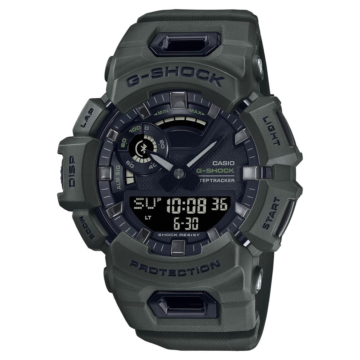 Casio G-SHOCK G-SQUAD GBA-900 Series Men's Olive Green Strap Quartz Watch - GBA900UU-3A