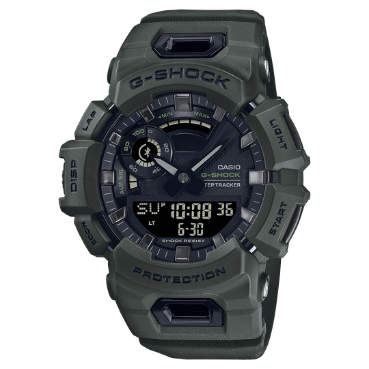 Casio G-SHOCK G-SQUAD GBA-900 Series Men's Olive Green Strap Quartz Watch - GBA900UU-3A