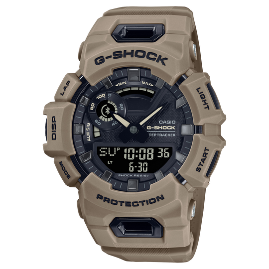 Casio G-SHOCK G-SQUAD GBA-900 Series Men's Sand Brown / Beige Brown Strap Quartz Watch - GBA900UU-5A