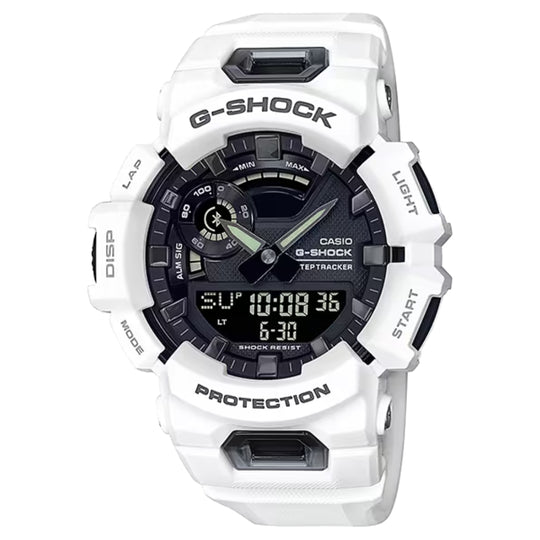 Casio G-SHOCK G-SQUAD GBA-900 Series Men's White Strap Quartz Watch - GBA900-7A