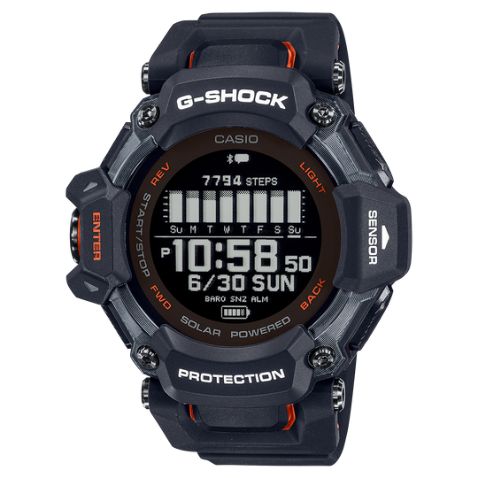 Casio G-SHOCK G-SQUAD GBD-H2000 Series Men's Black Strap Quartz Watch - GBDH2000-1A