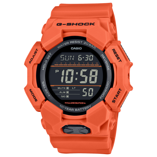 Casio G-SHOCK GD-010 Series Men's Orange Strap Quartz Watch - GD010-4