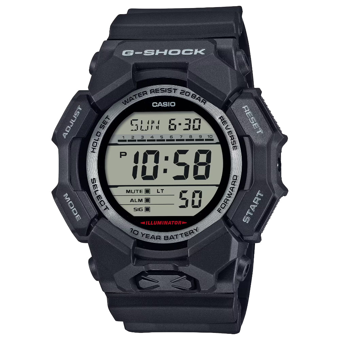 Casio G-Shock GD-010 Series Men's Black Strap Quartz Watch - GD010-1