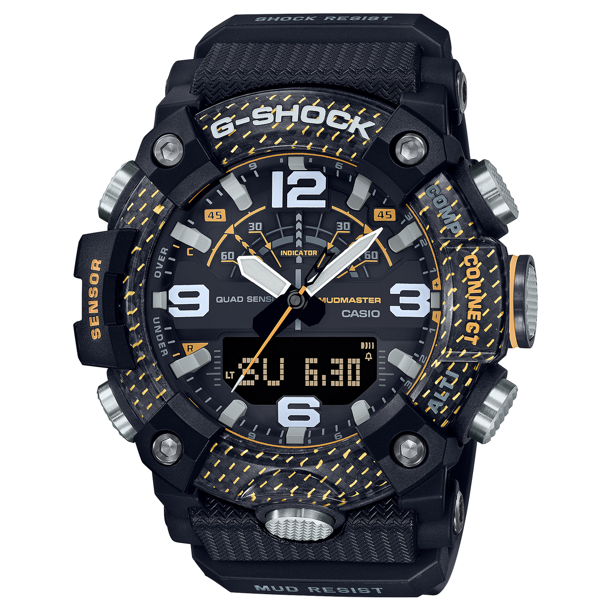 Casio G-SHOCK Master of G - Land / Mudmaster GG-B100 Series Men's Black Strap Quartz Watch - GGB100Y-1A