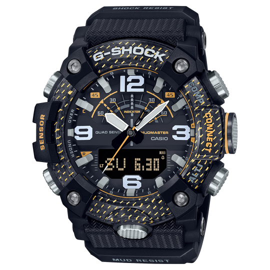 Casio G-SHOCK Master of G - Land / Mudmaster GG-B100 Series Men's Black Strap Quartz Watch - GGB100Y-1A