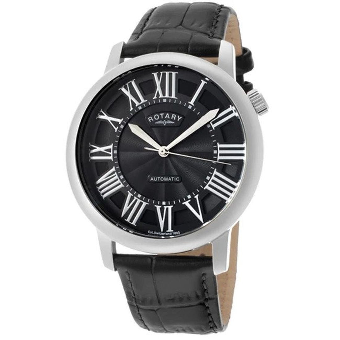 ROTARY GLE000010/10S Men's Black Dial Automatic Watch GLE000010/10S