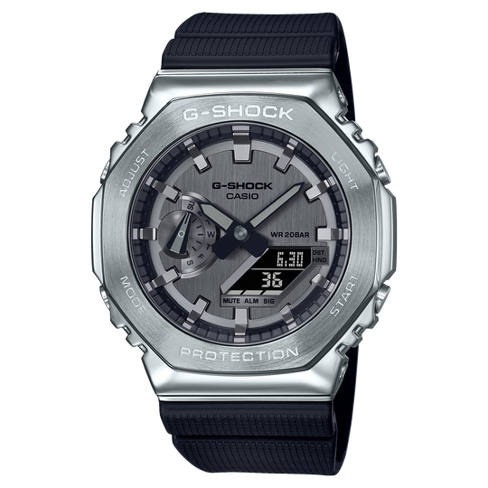 Casio G-SHOCK G-STEEL GM-2100 Series (2100 Series) Men's Black Strap Quartz Watch - GM2100-1A