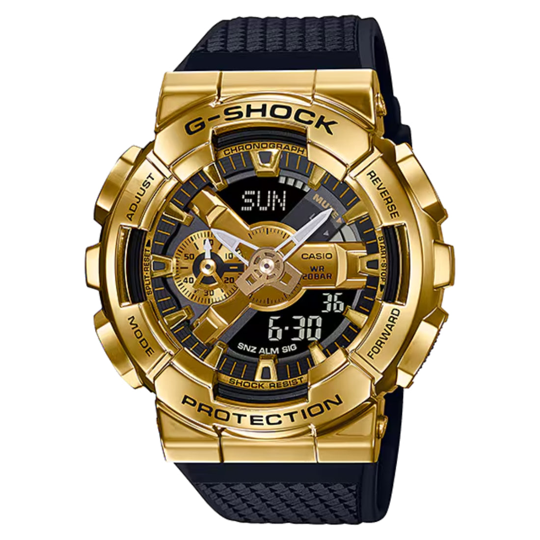 Casio G-SHOCK G-STEEL GM-110 Series Men's Black Strap Quartz Watch - GM110G-1A9