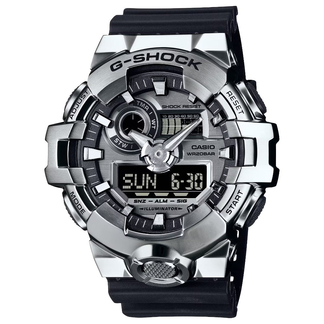 Casio G-STEEL GM-700 Series Men's Black Strap Quartz Watch - GM700-1A