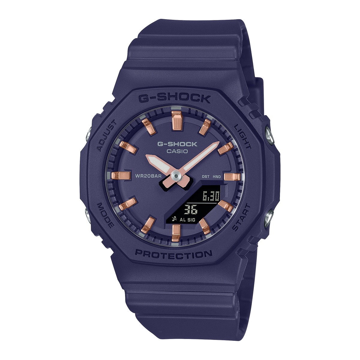 Casio G-SHOCK GMA-P2100 Series (Compact CasiOak Style) Women's Navy Blue Strap Quartz Watch - GMAP2100M-2A