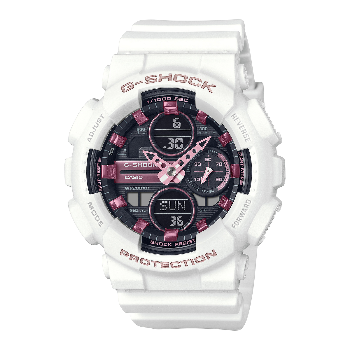 Casio G-SHOCK GMA-S Series (GMA-S140M-7A) Women's White Strap Quartz Watch - GMAS140M-7A