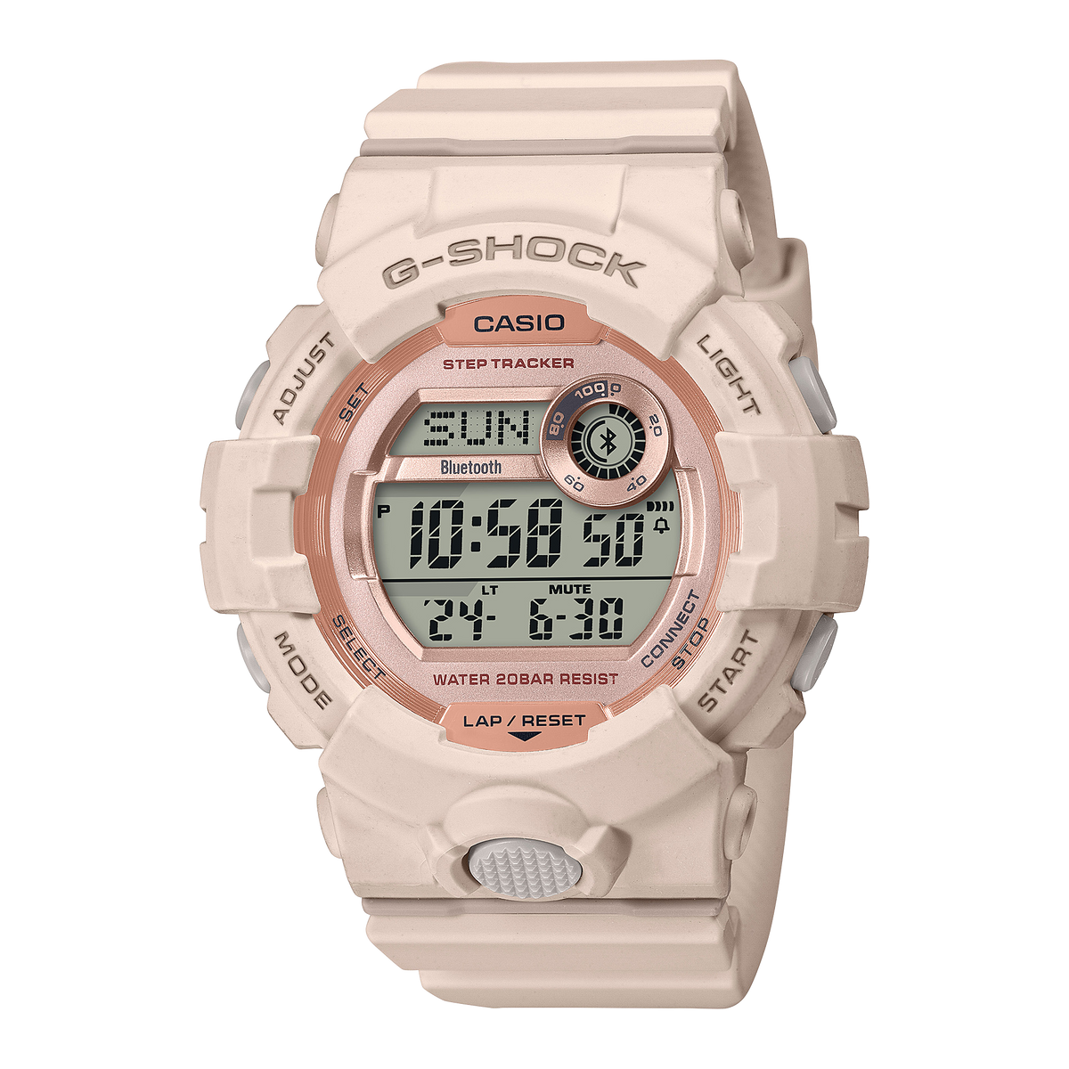 Casio G-Shock G-SQUAD GMD-B800 Series Women's Pink Strap Quartz Watch - GMDB800-4