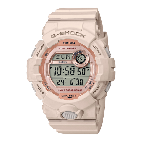 Casio G-Shock G-SQUAD GMD-B800 Series Women's Pink Strap Quartz Watch - GMDB800-4