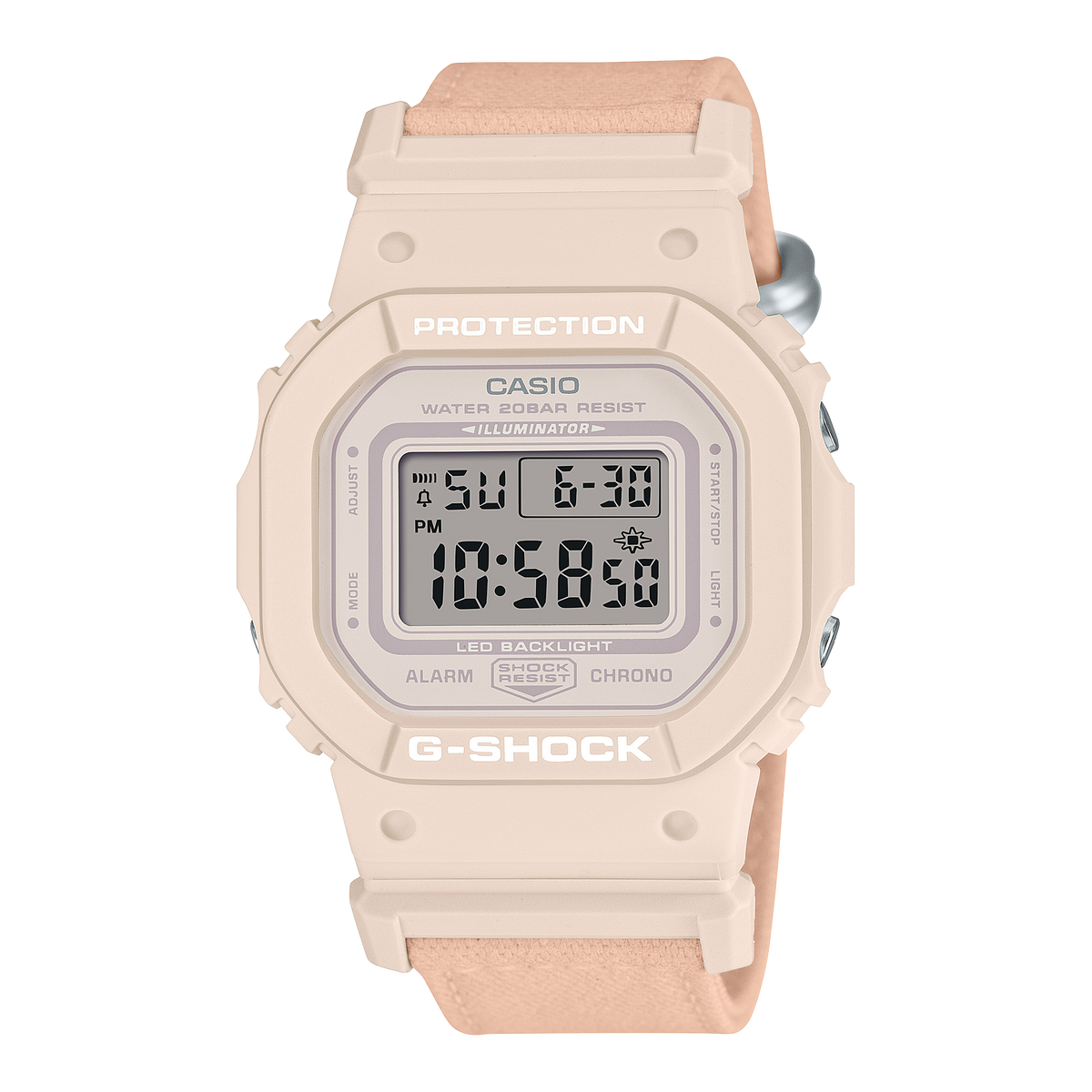Casio G-SHOCK GMD-S5600 Series Women's Soft Pearl Pink Strap Quartz Watch - GMDS5600CT-4