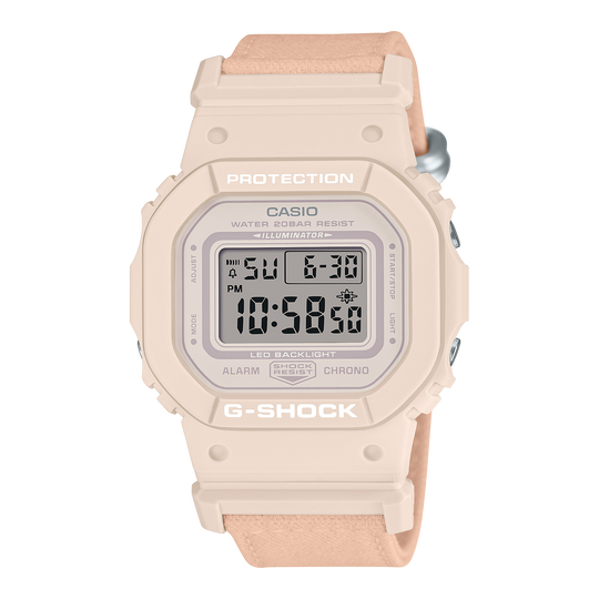 Casio G-SHOCK GMD-S5600 Series Women's Soft Pearl Pink Strap Quartz Watch - GMDS5600CT-4