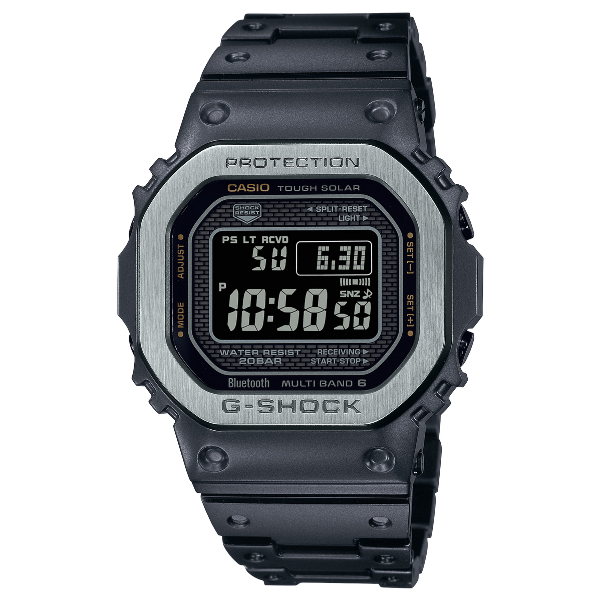 Casio G-SHOCK Full Metal 5000 Series / GMW-B5000 Series Men's Black Bracelet Quartz Watch - GMWB5000MB-1