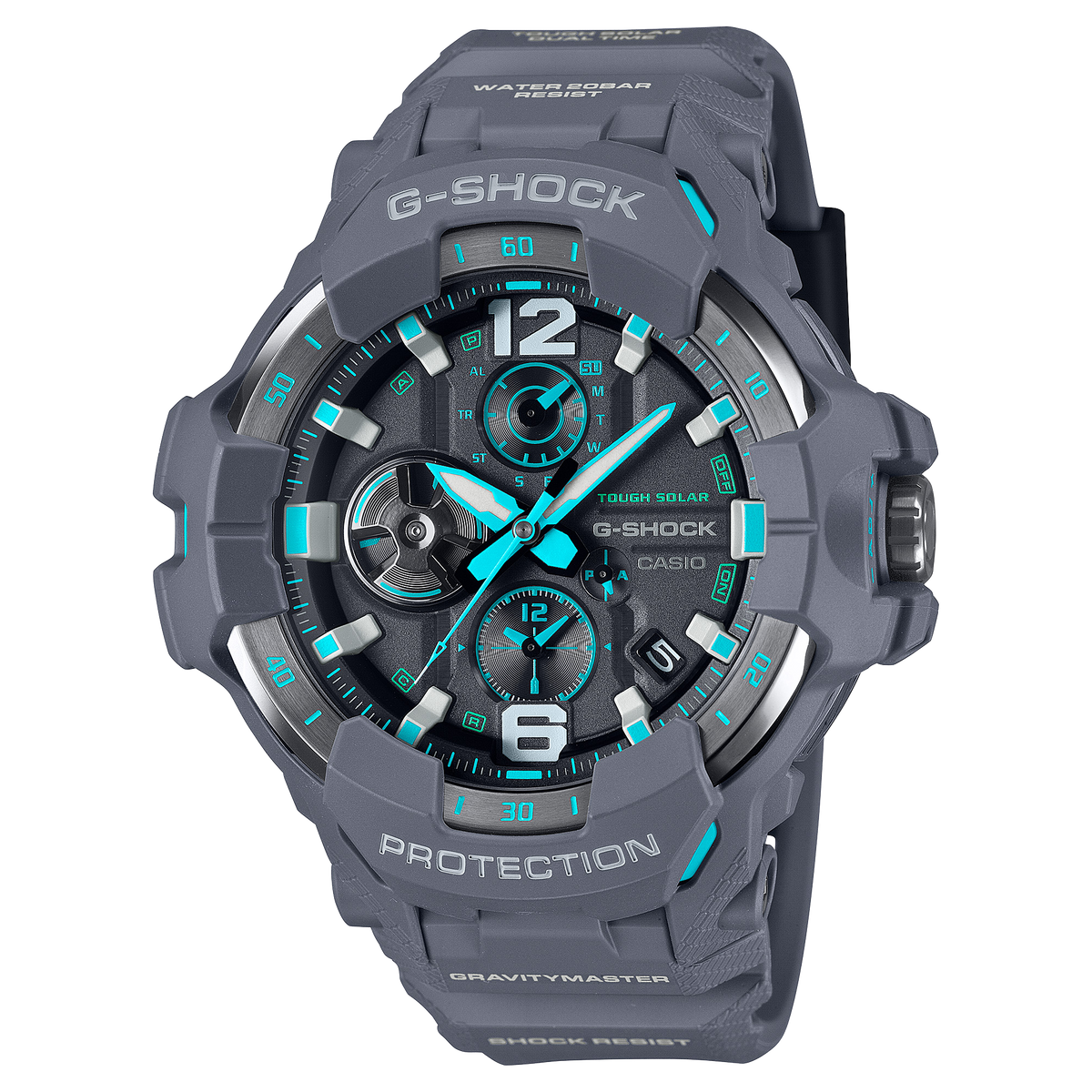 Casio G-SHOCK GRAVITYMASTER Men's Gray Strap Quartz Watch - GRB300-8A2
