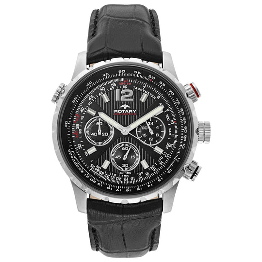 ROTARY Aquaspeed Men's Black Dial Quartz Watch GS00175-04