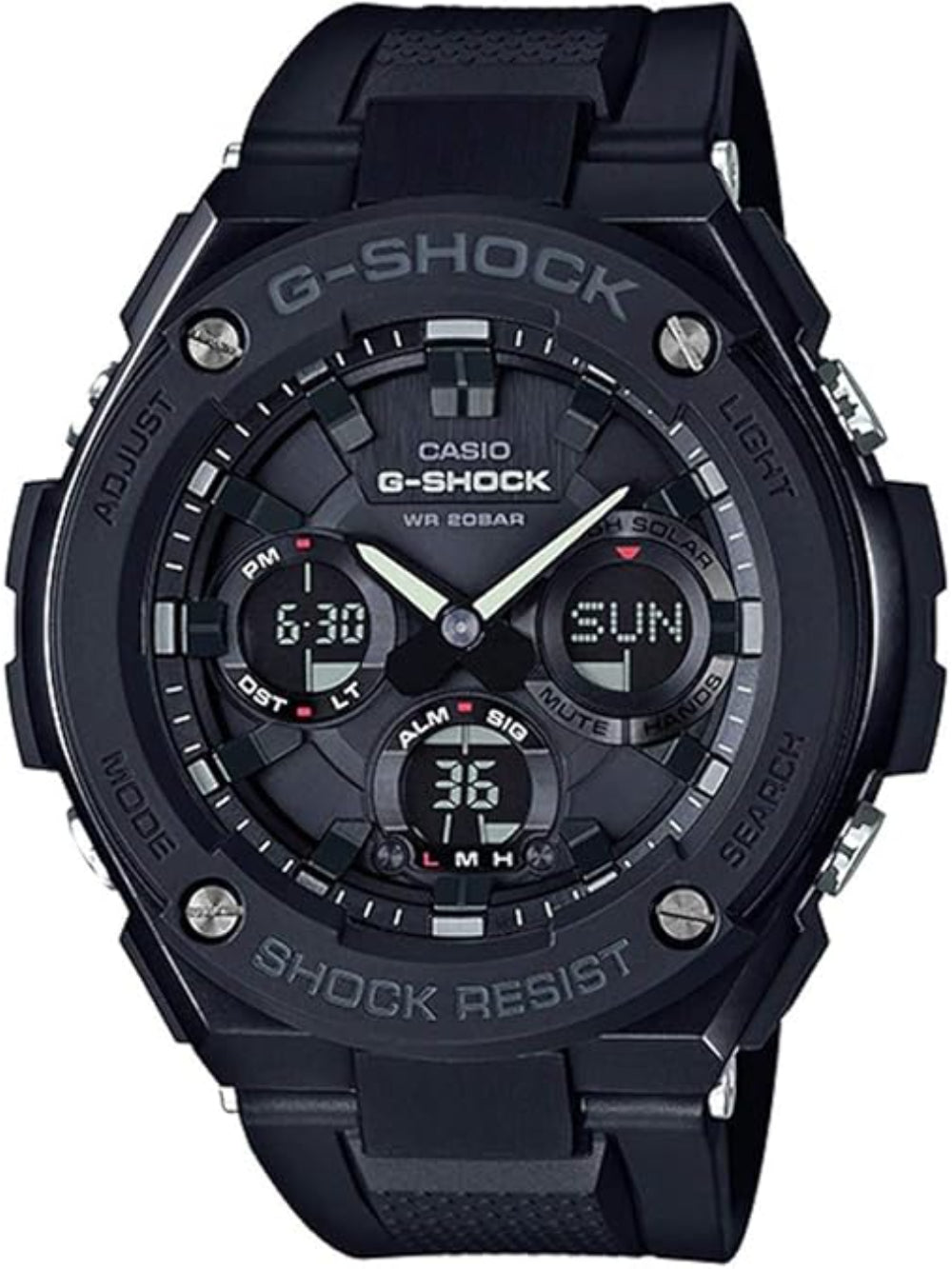 Casio Men&#39;s GST-S100G-1BCR Black Resin Watch