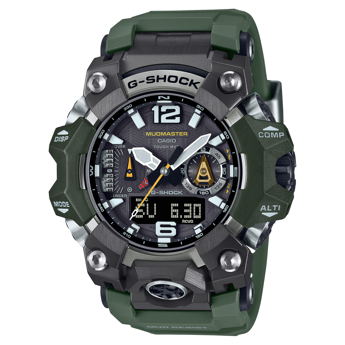 Casio G-SHOCK Master of G – LAND MUDMASTER / GWG-B1000 Series Men's Dark Green Strap Quartz Watch - GWGB1000-3A
