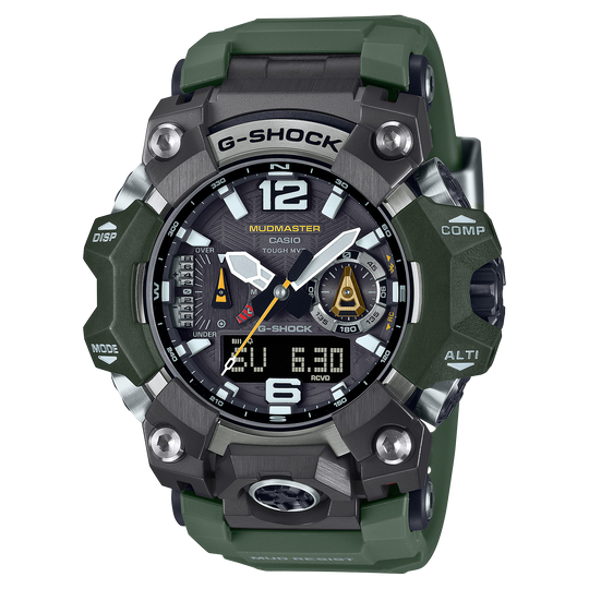 Casio G-SHOCK Master of G – LAND MUDMASTER / GWG-B1000 Series Men's Dark Green Strap Quartz Watch - GWGB1000-3A