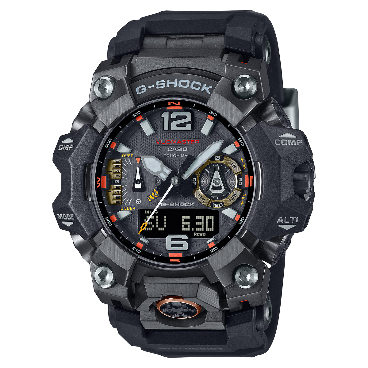 Casio G-SHOCK Master of G – Land MUDMASTER GWG-B1000EC Series Men's Black Strap Quartz Watch - GWGB1000EC-1A