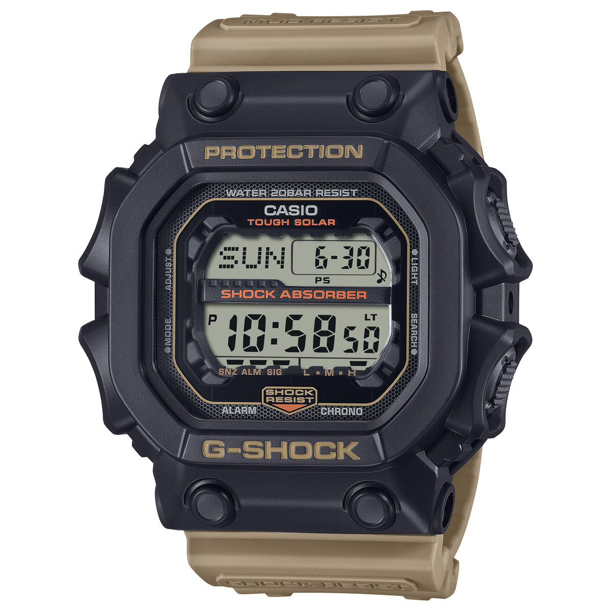 Casio G-SHOCK GX-56 Series (Two Tone Utility Color Series) Men's Beige / Khaki (utility two-tone color) Strap Quartz Watch - GX56TU-1A5